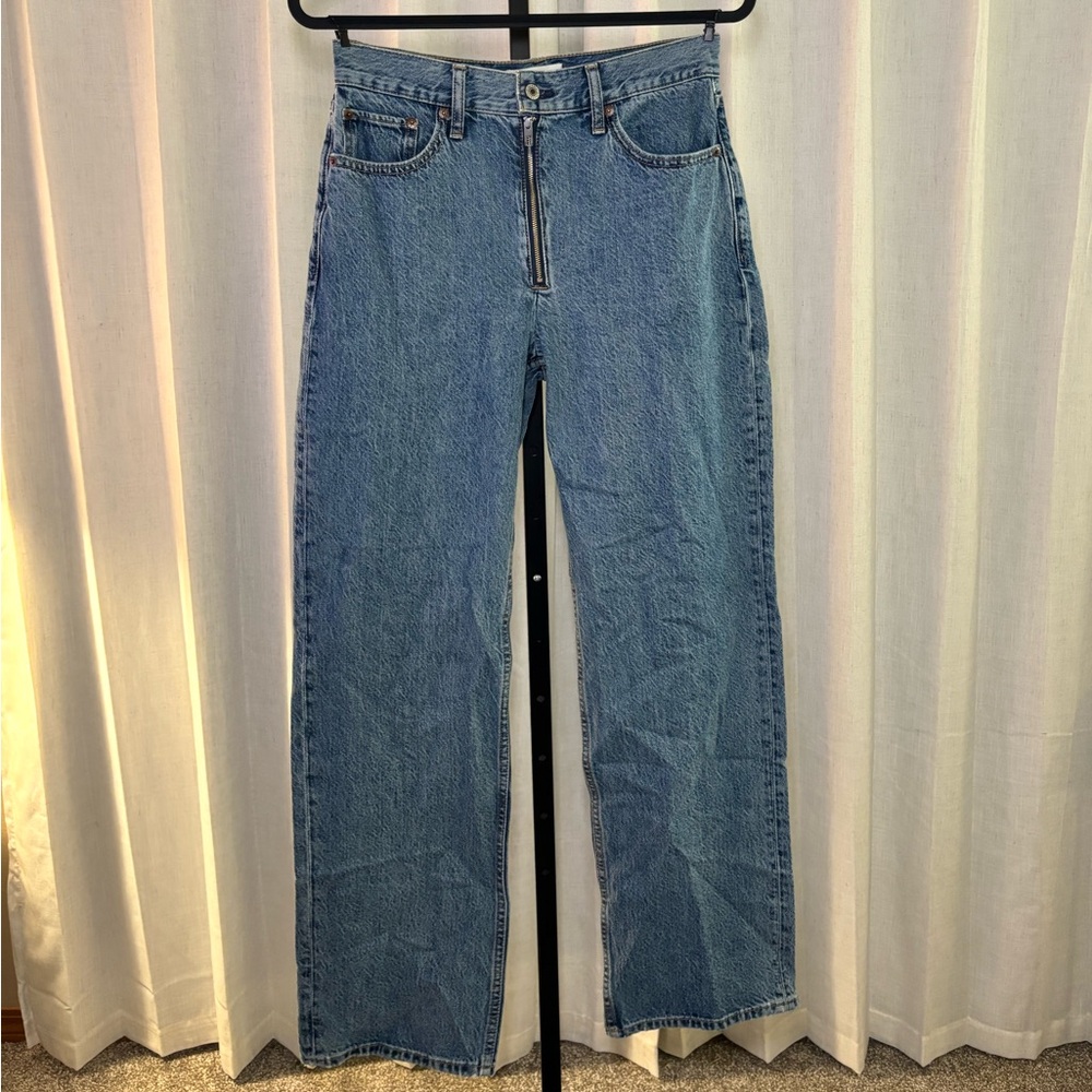 Abercrombie & Fitch Straight Leg Blue Jeans